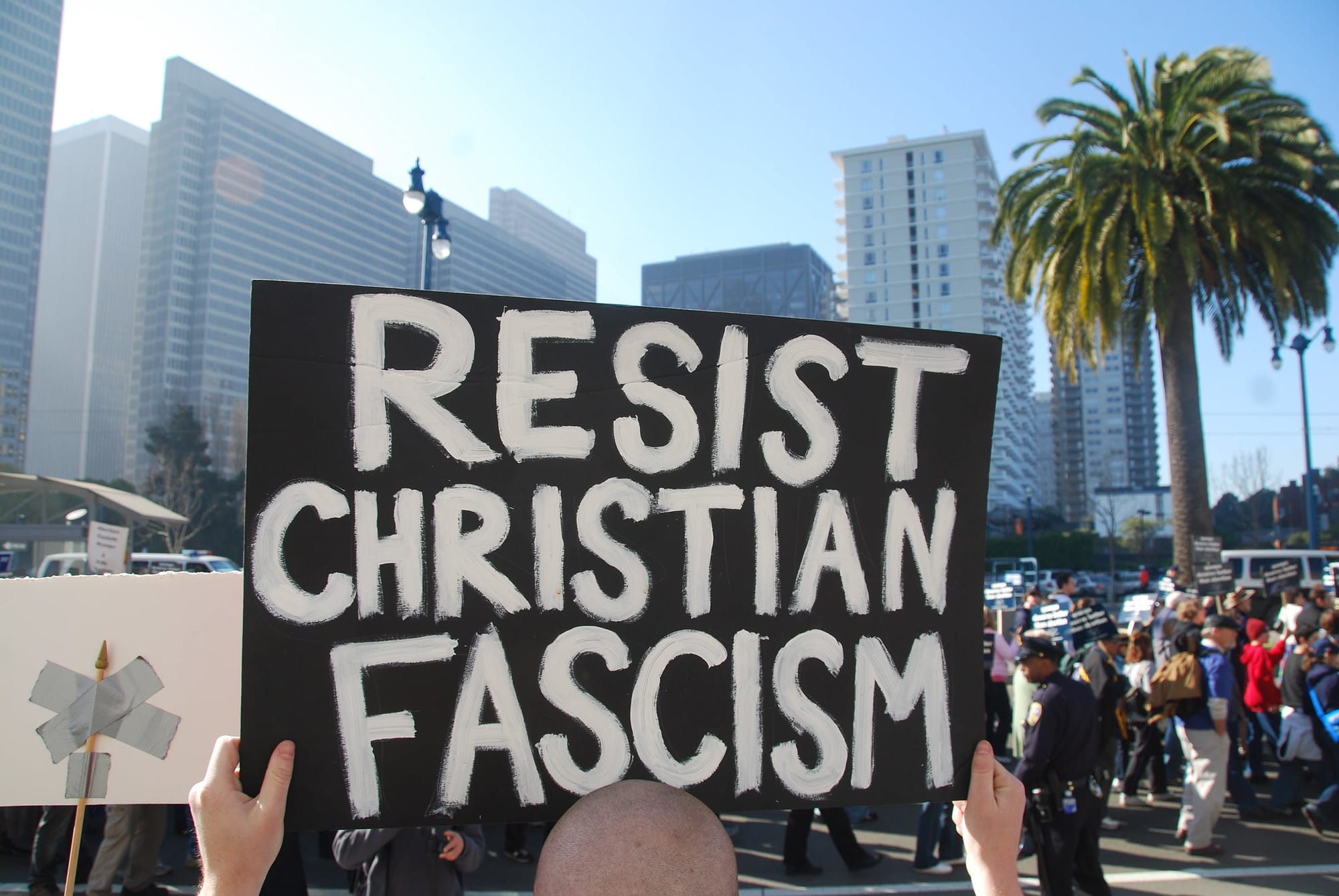 Steve Rhodes via Flickr
"resist Christian fascism"
www.bacorr.org
Attribution-NoDerivs 2.0 Generic (CC BY-ND 2.0)