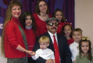 Vyckie Garrison and family