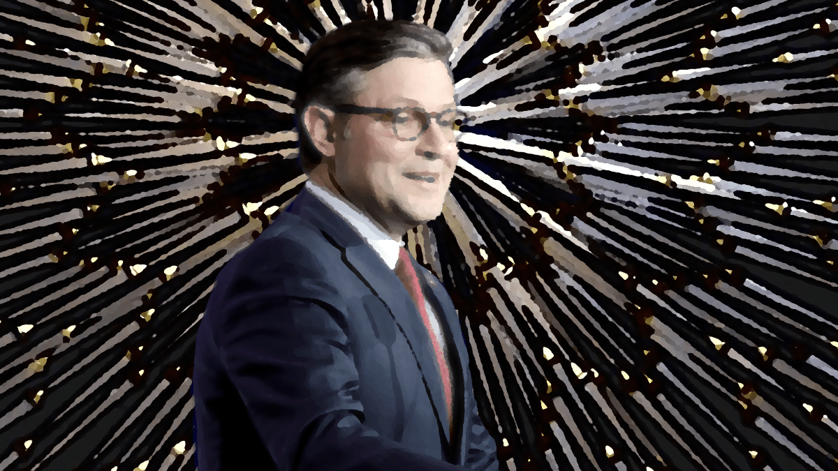 Speaker Mike Johnson, in his own mind.
